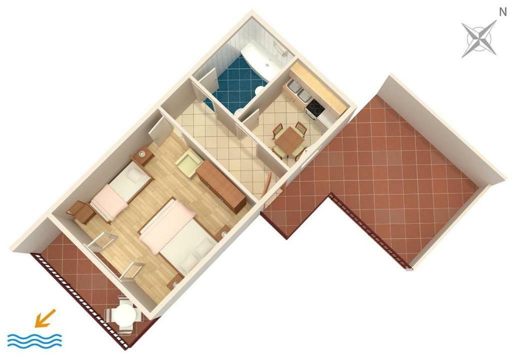 Apartmani Ujdur Omis Luaran gambar